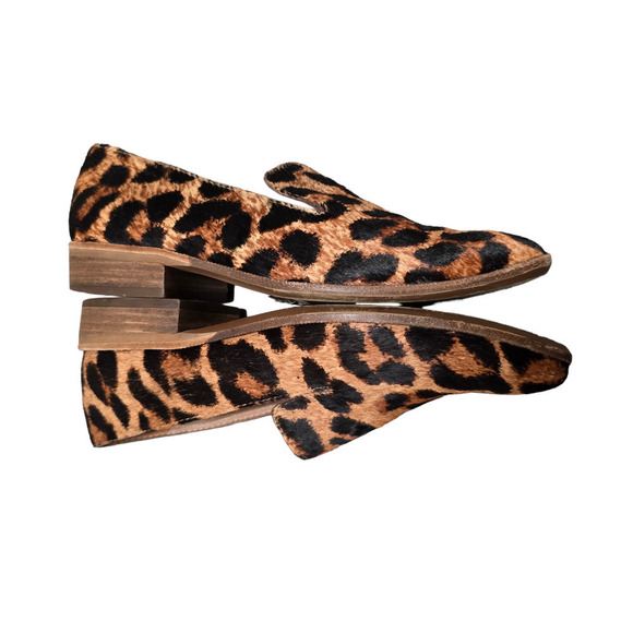 Madewell The Orson Loafer in Leopard Print Calf Hair size 6.5 - Picture 3 of 9